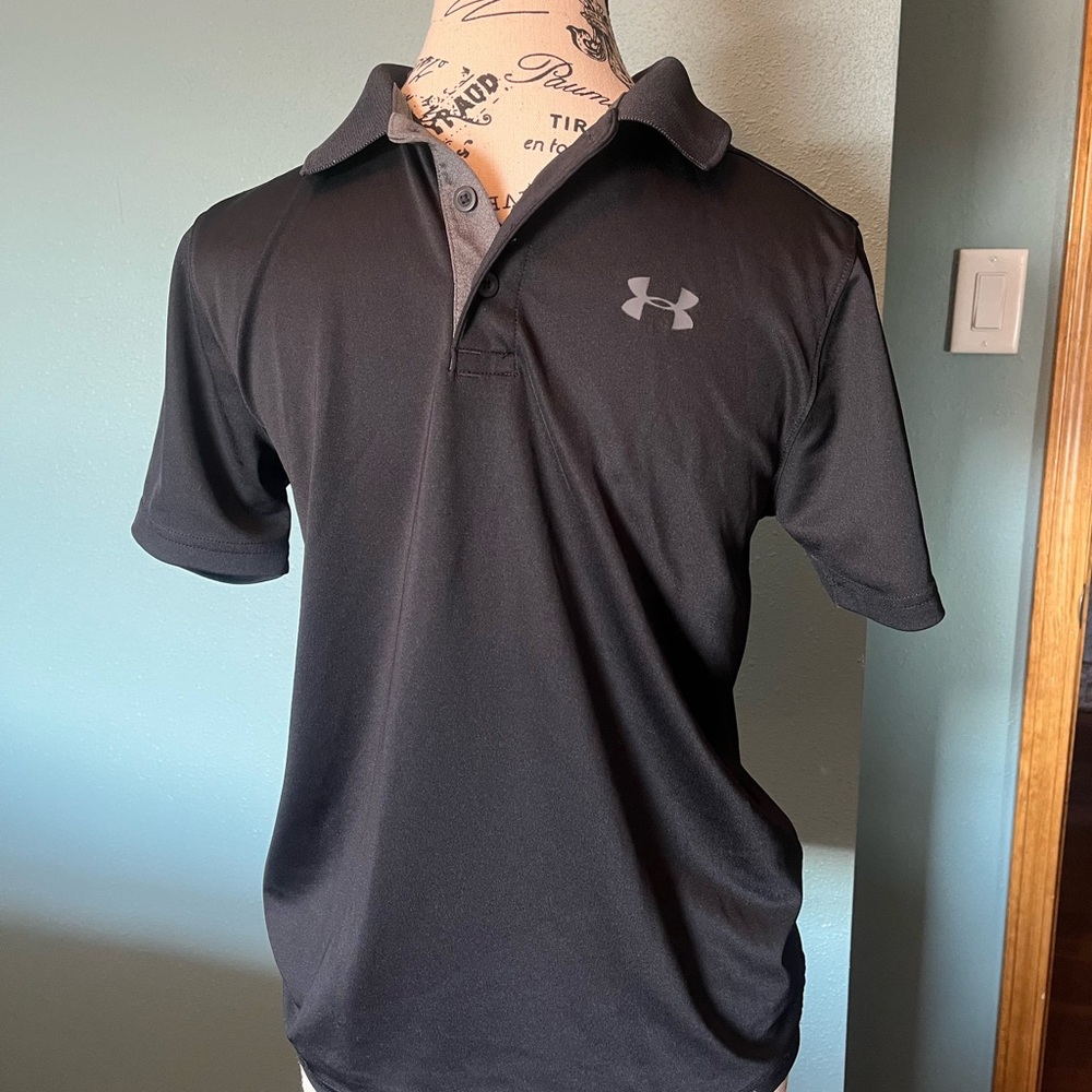 Under Armour Black Polo Shirt